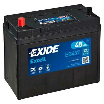 Exide Excell EB457 akkumultor, 12V 45Ah 330A B+, japn